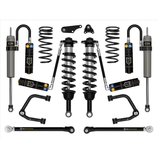 ICON 2024+ Tacoma 1.25-3" Lift Stage 9 Suspension System Tubular w/ Overland Rear Springs