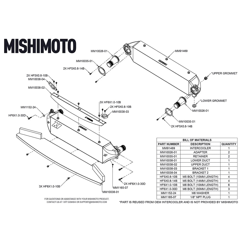 Mishimoto GR Corolla Performance Intercooler