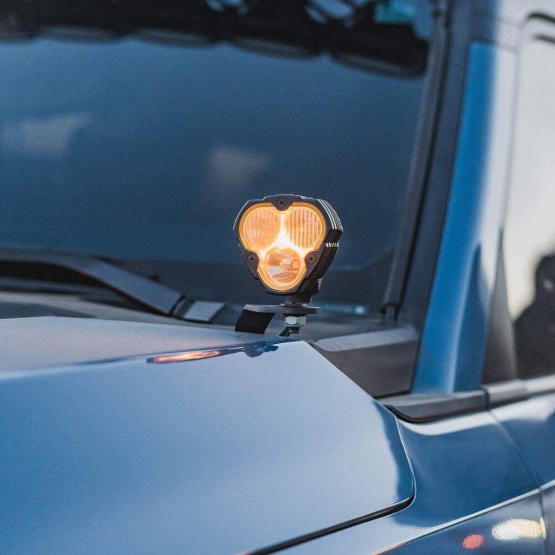 KC HiLiTES 2024+ Land Cruiser A-Pillar Ditch Light Mounting Brackets