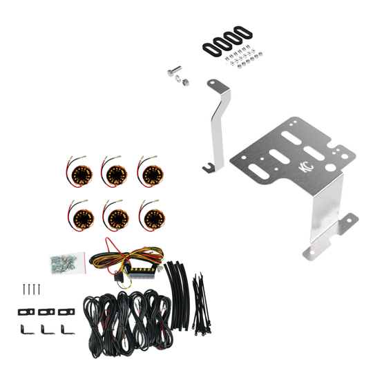 KC HiLiTES 2024+ Land Cruiser Cyclone LED Engine Tray Kit