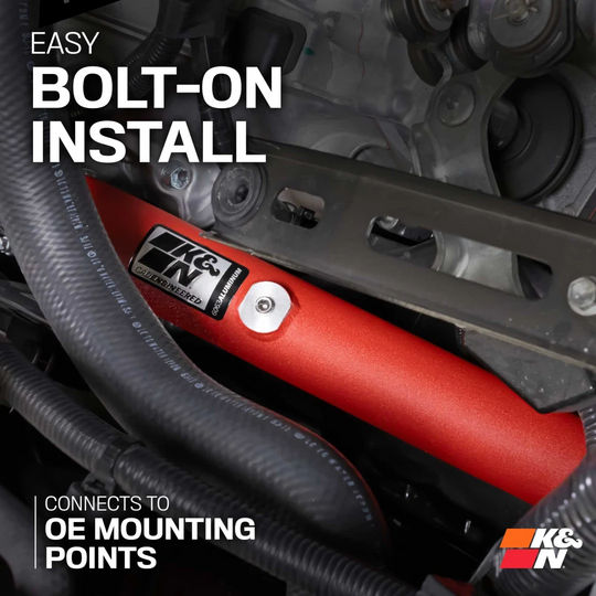 K&N GR Corolla Charge Pipe - Wrinkle Red