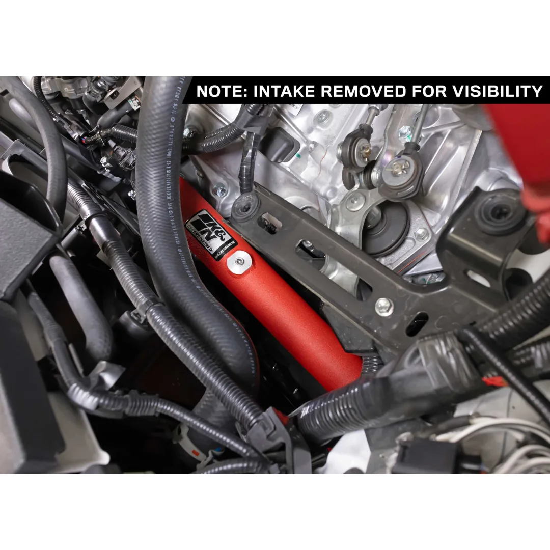 K&N GR Corolla Charge Pipe - Wrinkle Red