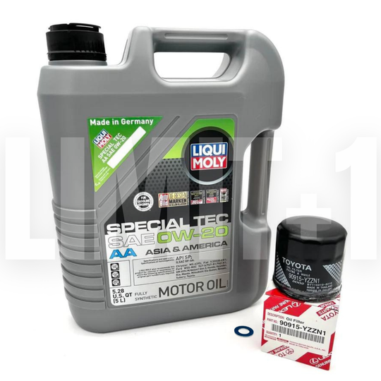 Liqui Moly GR Corolla Special Tec 0W-20 Full Synthetic Oil Change Kit W/ OEM Filter (Daily Driver)