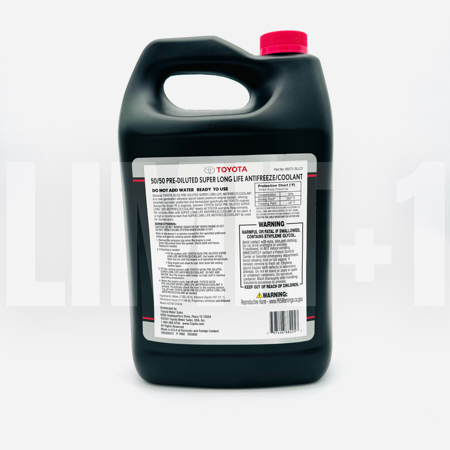 Genuine Toyota Engine Coolant / Antifreeze LIMIT+1