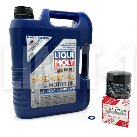 Liqui Moly GR Corolla Leichtlauf High Tech Engine Oil 5W-40 Full Synthetic Oil Change Kit W/ OEM Filter (Track Use)