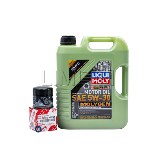 Liqui Moly GR Corolla Molygen 5W-30 Full Synthetic Oil Change Kit W/ OEM Filter (Spirited Driver)