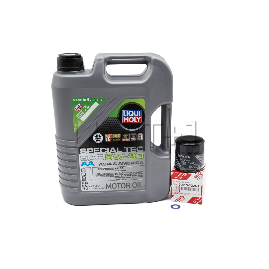 Liqui Moly GR Corolla Special Tec 5W-30 Full Synthetic Oil Change Kit W/ OEM Filter (Spirited Driving)