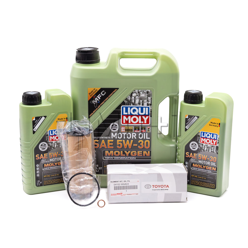 Liqui Moly GR Supra B58 Molygen 5W-30 Full Synthetic Oil Change Kit W/ OEM Filter (Spirited Driver)