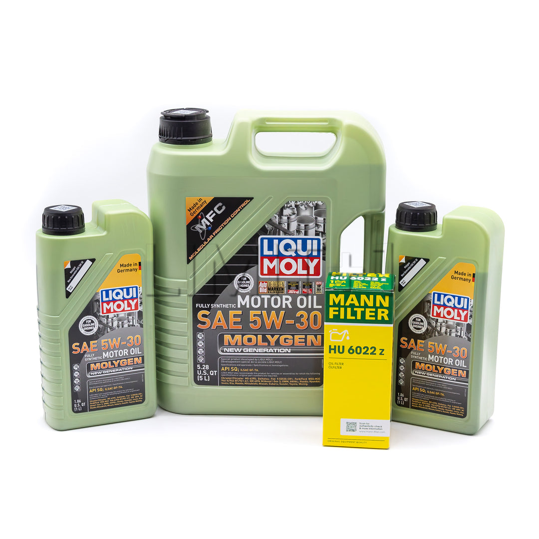 Liqui Moly GR Supra B58 Molygen 5W-30 Full Synthetic Oil Change Kit W/ OEM Filter (Spirited Driver)