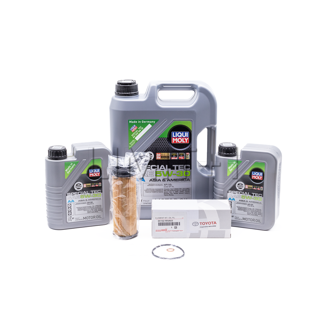 Liqui Moly GR Supra Special Tec 5W-30 Full Synthetic Oil Change Kit W/ OE Filter (Spirited Driving)