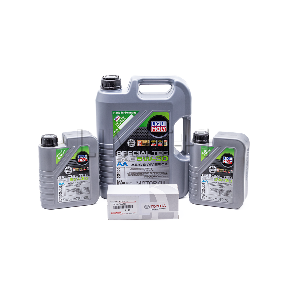 Liqui Moly GR Supra Special Tec 5W-30 Full Synthetic Oil Change Kit W/ OE Filter (Spirited Driving)