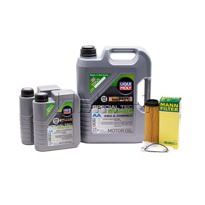 Liqui Moly GR Supra Special Tec 5W-30 Full Synthetic Oil Change Kit W/ OE Filter (Spirited Driving)