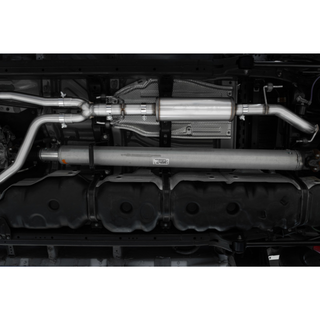 MBRP 2022+ Tundra Cat-Back 4" Single Exit Dual Wall Angle Cut Tip - T3042