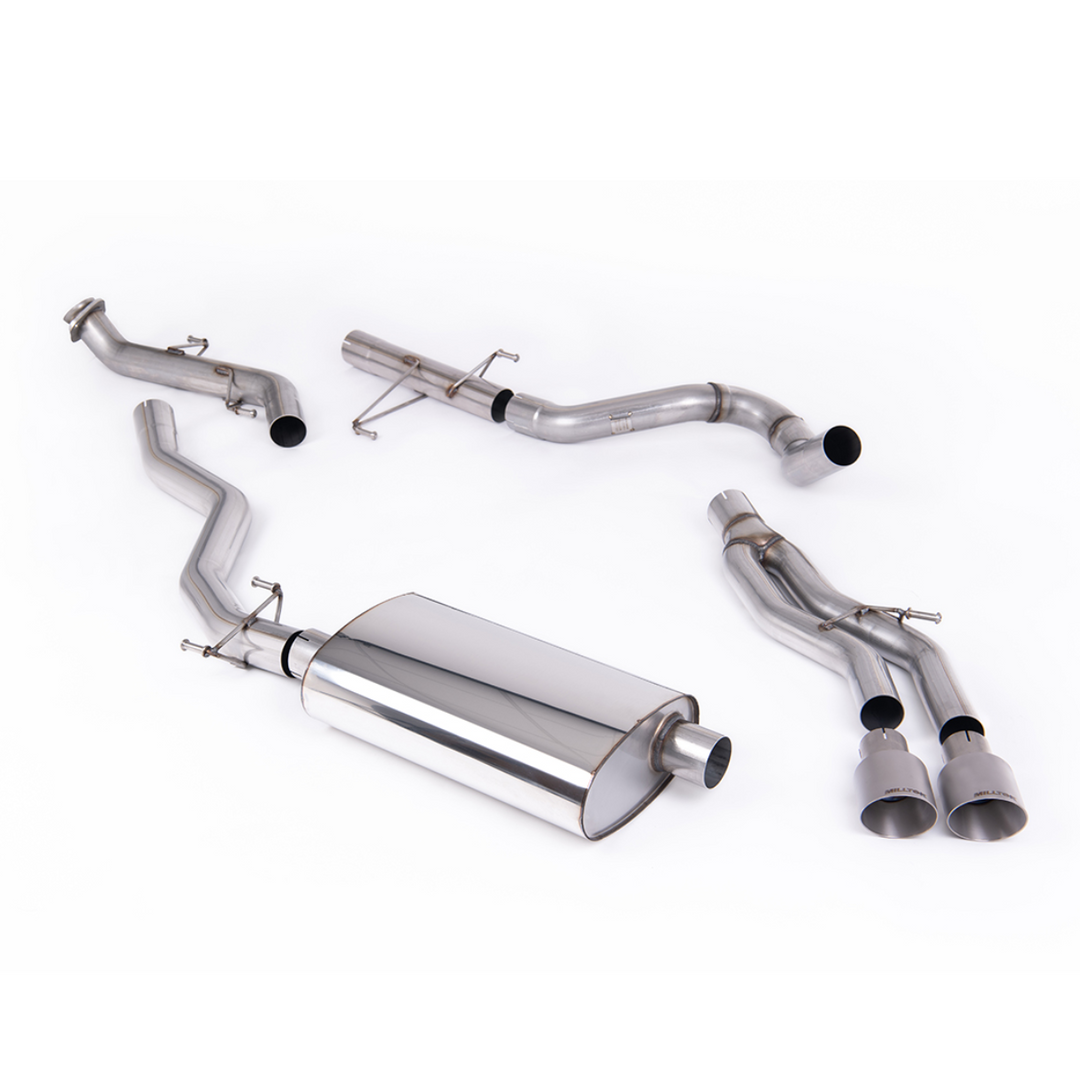 Milltek 2024+ Tacoma Non-Resonated Cat-Back Exhaust System (Louder)