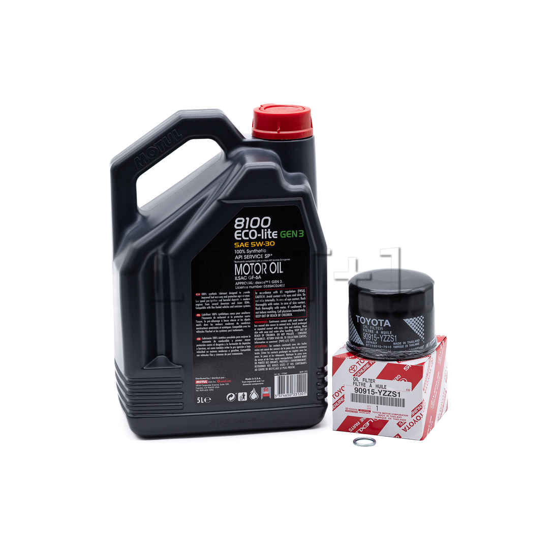 Motul GR86 / BRZ 8100 Eco-Lite Gen3 5w-30 Full Synthetic Oil Change Kit