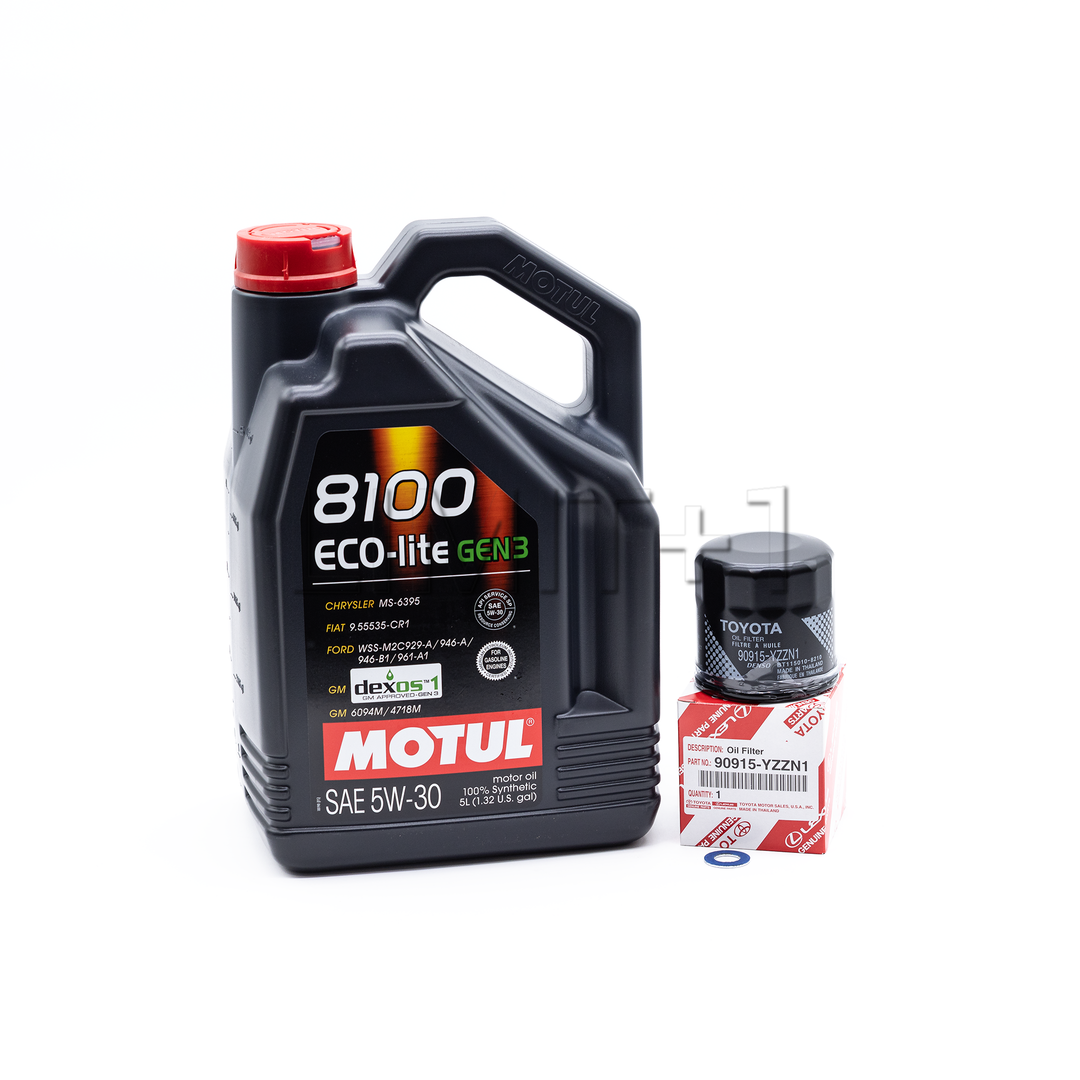 Motul GR Corolla 8100 Eco-Lite Gen3 5W-30 Full Synthetic Oil Change Kit