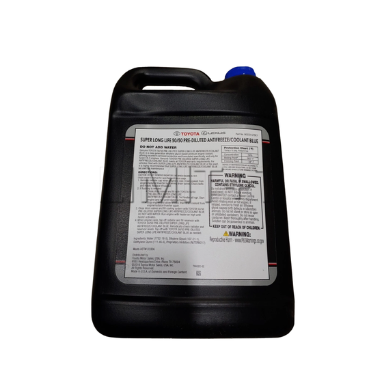 OEM Toyota 50/50 Pre-Diluted Super Long Life Antifreeze/Coolant Blue