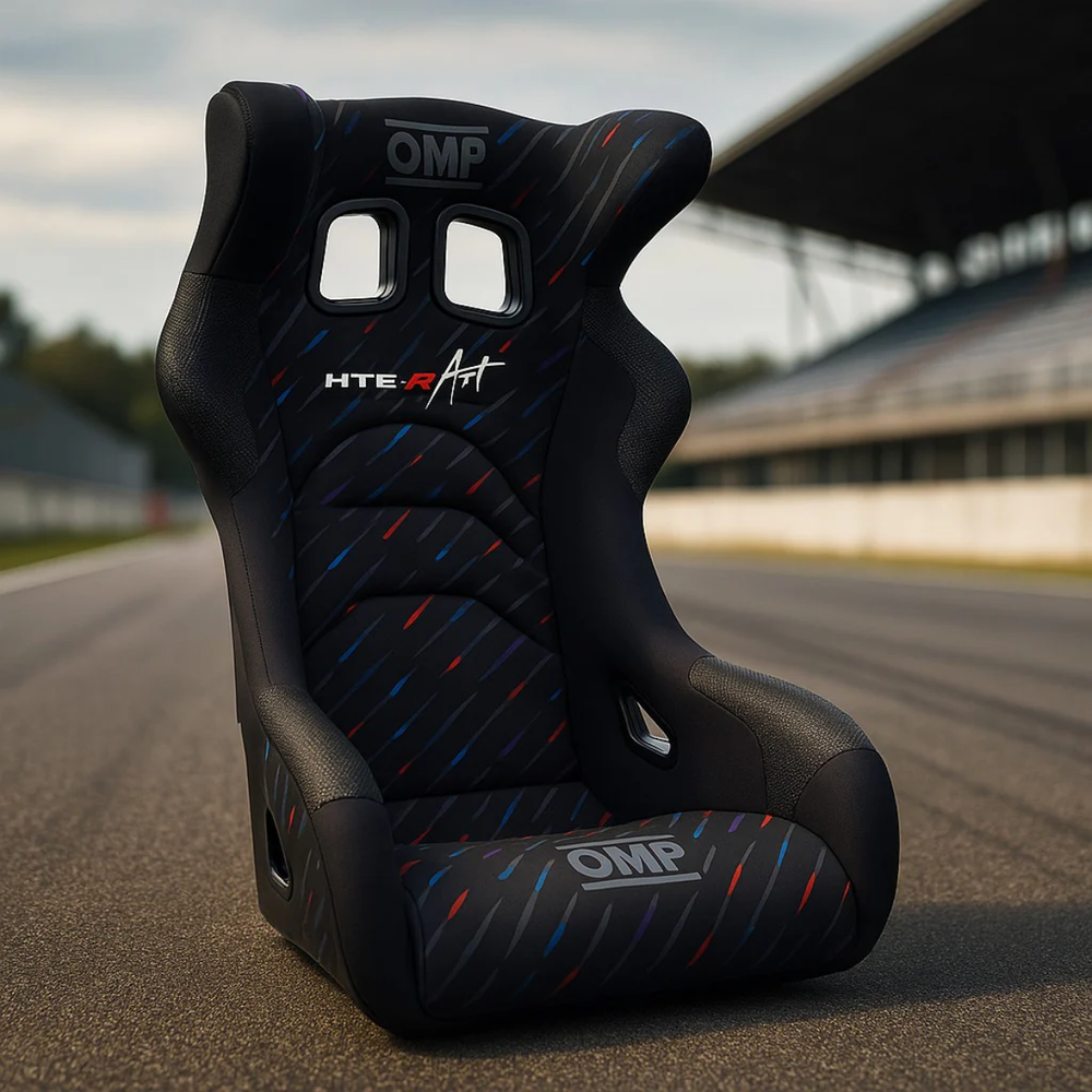 OMP HTE-R BMW Racing Seat | Exclusive M Rain Fabric (FIA Approved)