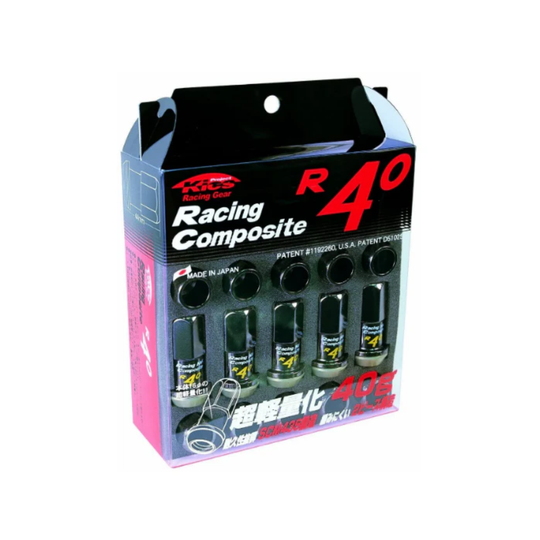 Project Kics GR86 / BRZ R40 Lug Nuts-Black