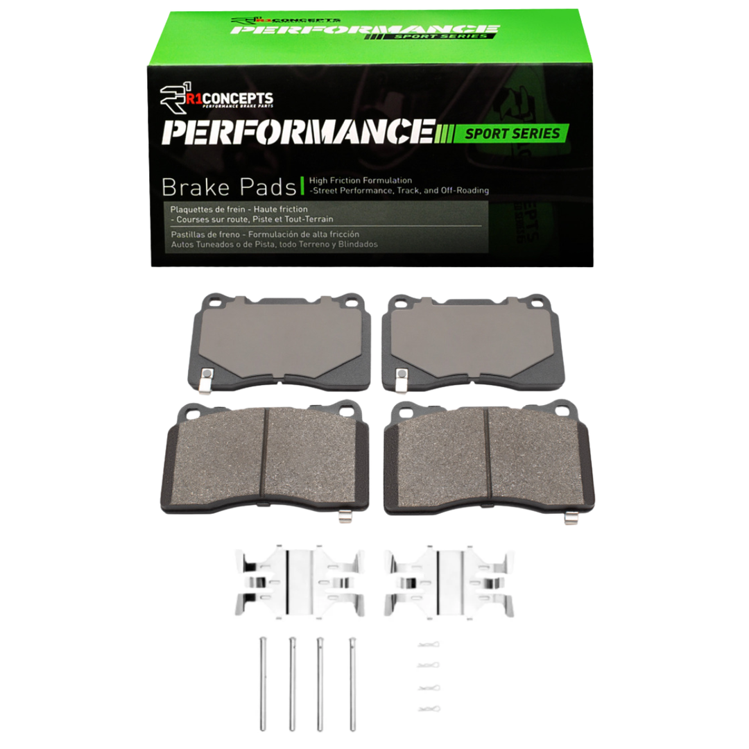 R1 Concepts GR86 / BRZ Performance Sport Pads & Hardware Kit - Front (Brembo)