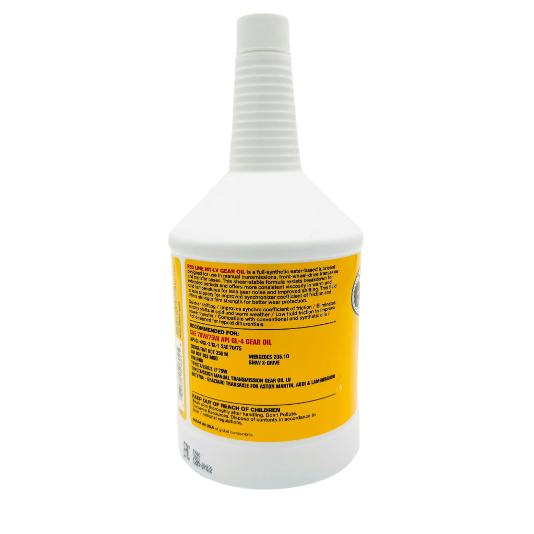 Red Line GR86 / BRZ Manual Transmission Fluid MT-LV (1 QT) – LIMIT+1