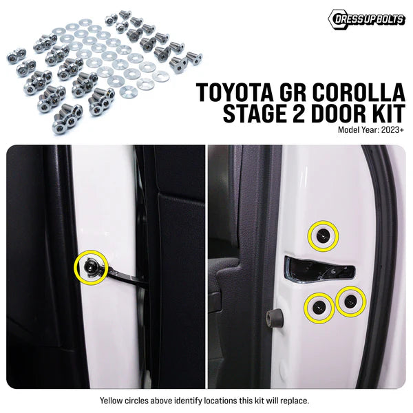 Dress Up Bolts GR Corolla Titanium Door Hardware Kit - Stage 2