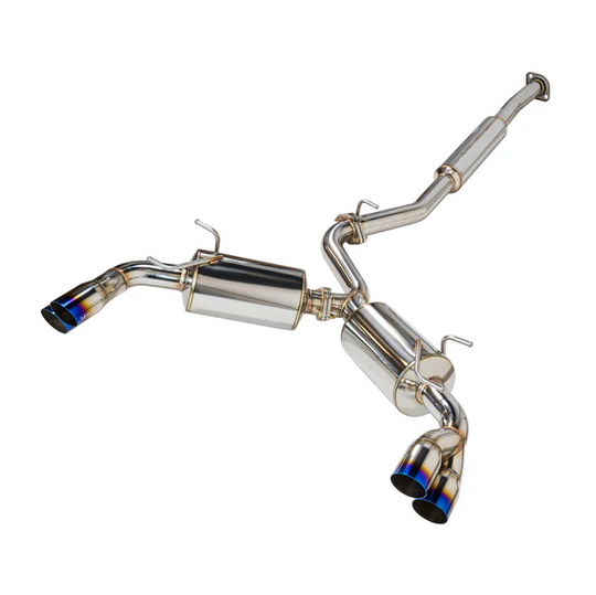 REMARK GR86 / BRZ Quad Exit Sports Touring CatBack Exhaust-Burnt Stainless Tip