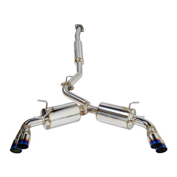REMARK GR86 / BRZ Quad Exit Sports Touring CatBack Exhaust-Burnt Stainless Tip