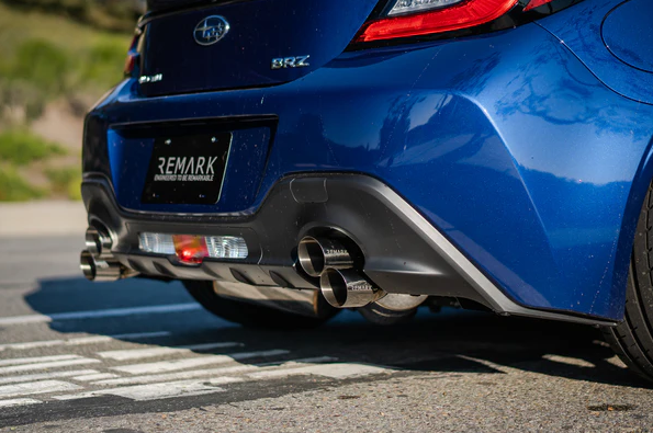REMARK GR86 / BRZ Quad Exit Sports Touring CatBack Exhaust-Burnt Stainless Tip