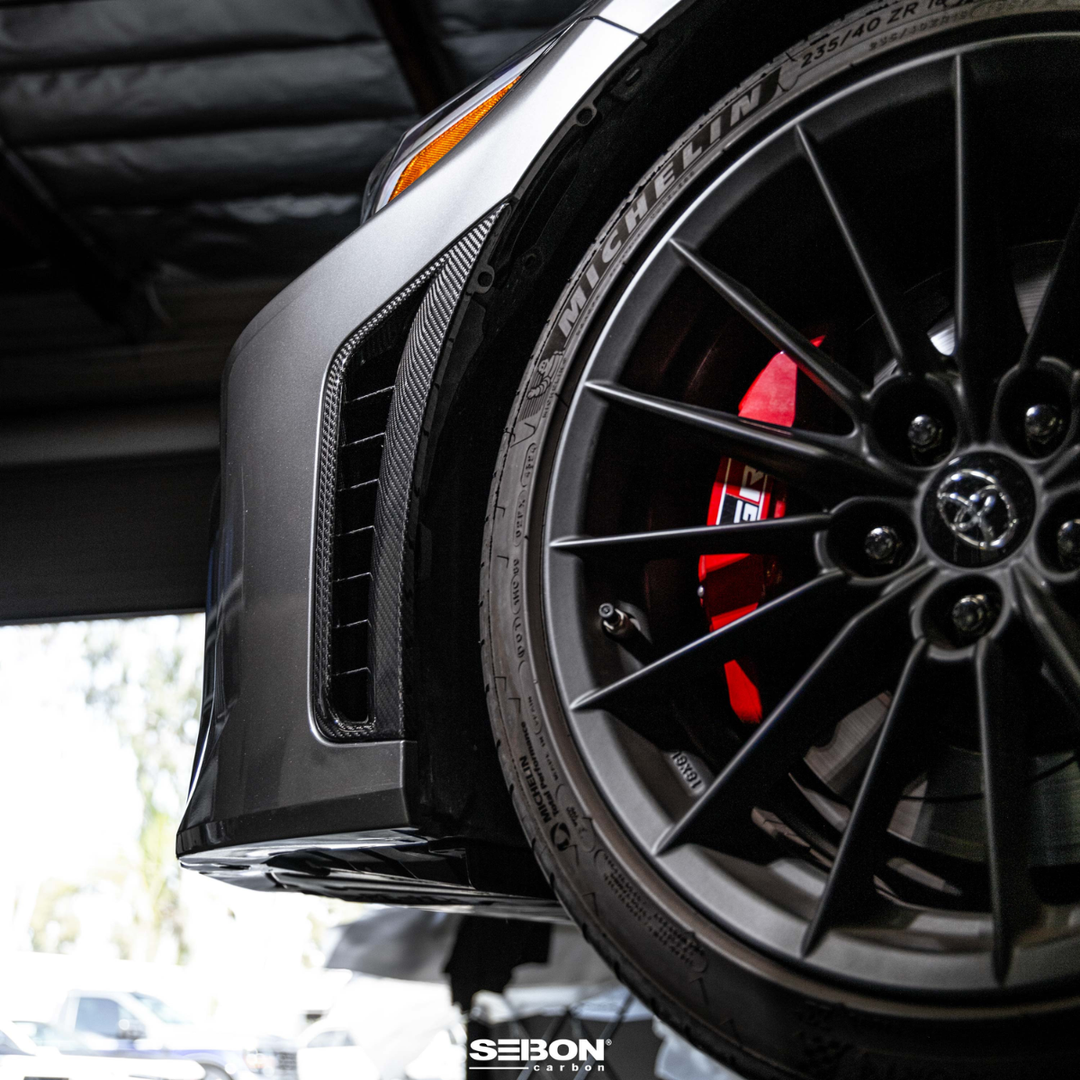 Seibon GR Corolla Dry Carbon Bumper Inserts (2025+ Facelift ONLY) - Gloss