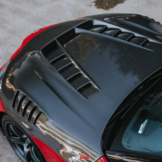 Seibon GR Supra TV-Style Carbon Fiber Hood