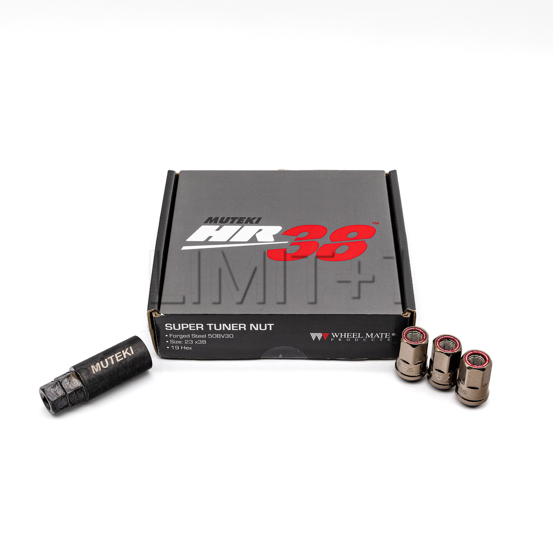 Muteki HR38 Open End Lug Nuts 12x1.25 - Titanium Chrome