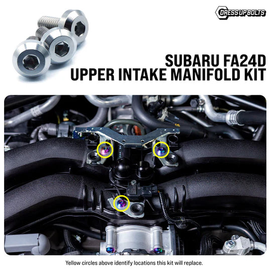 Dress Up Bolts GR86 / BRZ Titanium Upper Intake Manifold Hardware Kit - Subaru FA24D Engine