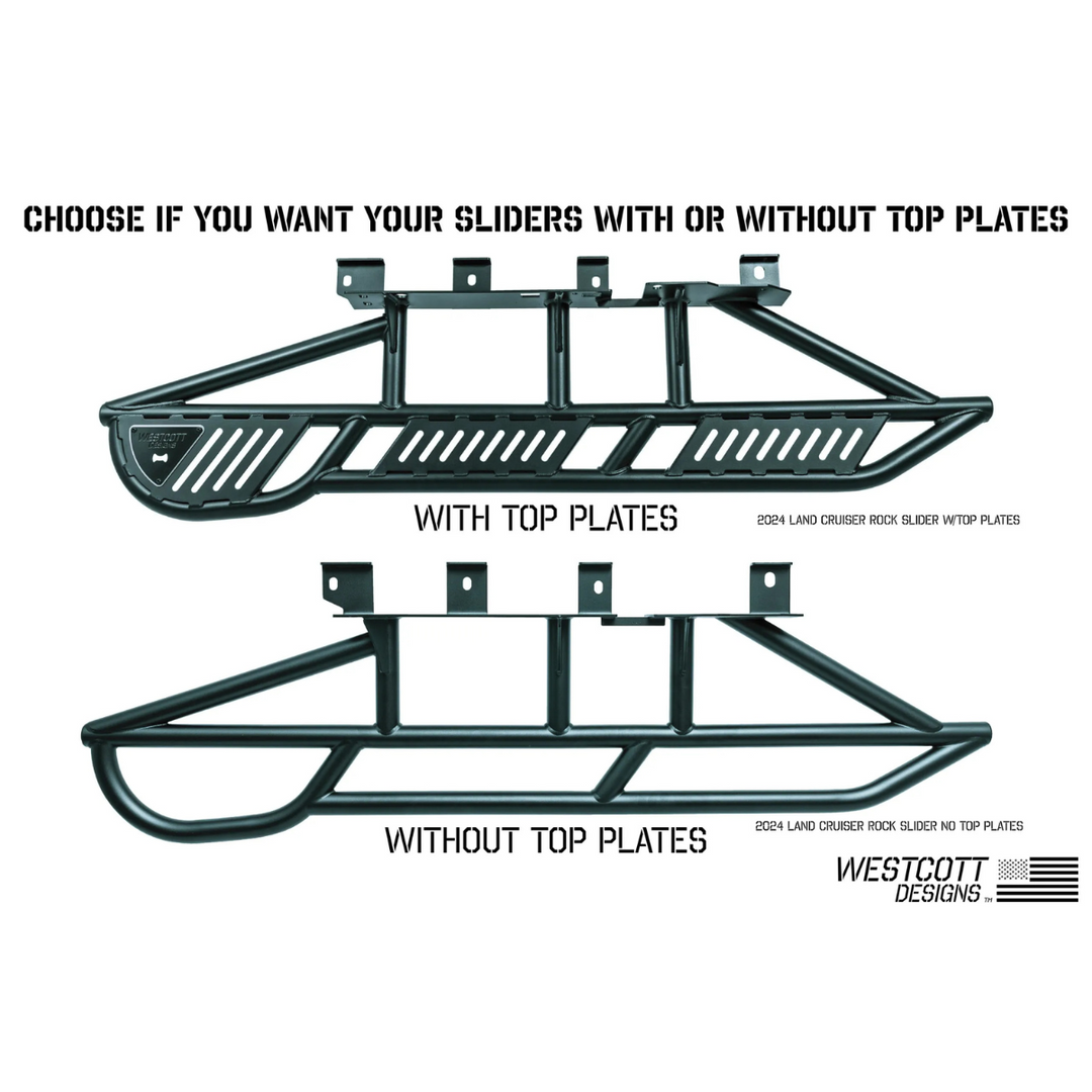 Westcott Designs 2024+ Land Cruiser Rock Sliders