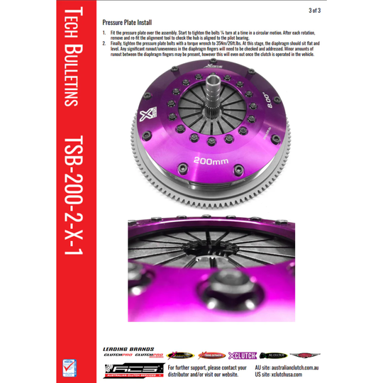 XClutch GR86 / BRZ 8in Twin Sprung Ceramic Clutch Kit