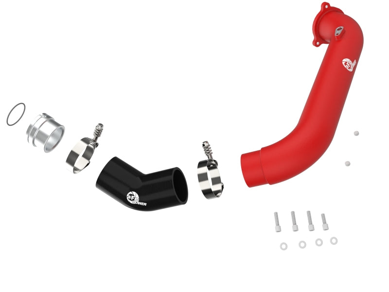 aFe GR Supra B48 BladeRunner Aluminum Charge Pipe