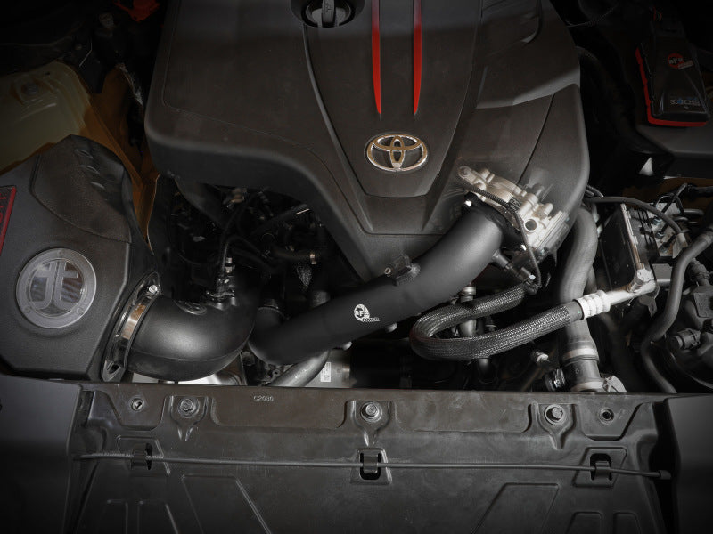 aFe GR Supra B48 BladeRunner Aluminum Charge Pipe