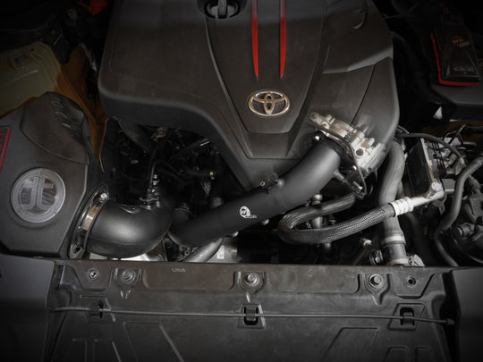 aFe GR Supra B48 BladeRunner Aluminum Charge Pipe