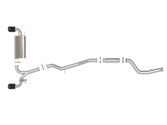 aFe GR Supra B48 POWER Takeda 2.5in-3in 304 SS Cat-Back Exhaust