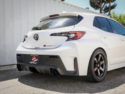 aFe GR Corolla Gemini XV 3in to 2-1/2in Cat Back Exhaust with Black Tips or Carbon Tips