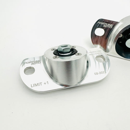 Fortune Auto GR Corolla Reinforced Billet Upper Shock Mounts W/ Spherical Bushings (Pair)