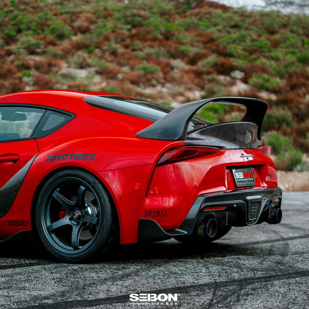 Seibon GR Supra MB-Style Carbon Fiber Rear Spoiler