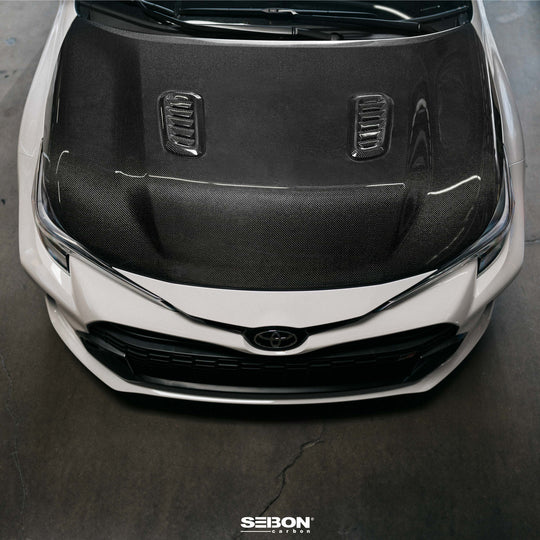 Seibon GR Corolla OE-Style Carbon Fiber Hood - Gloss Finish