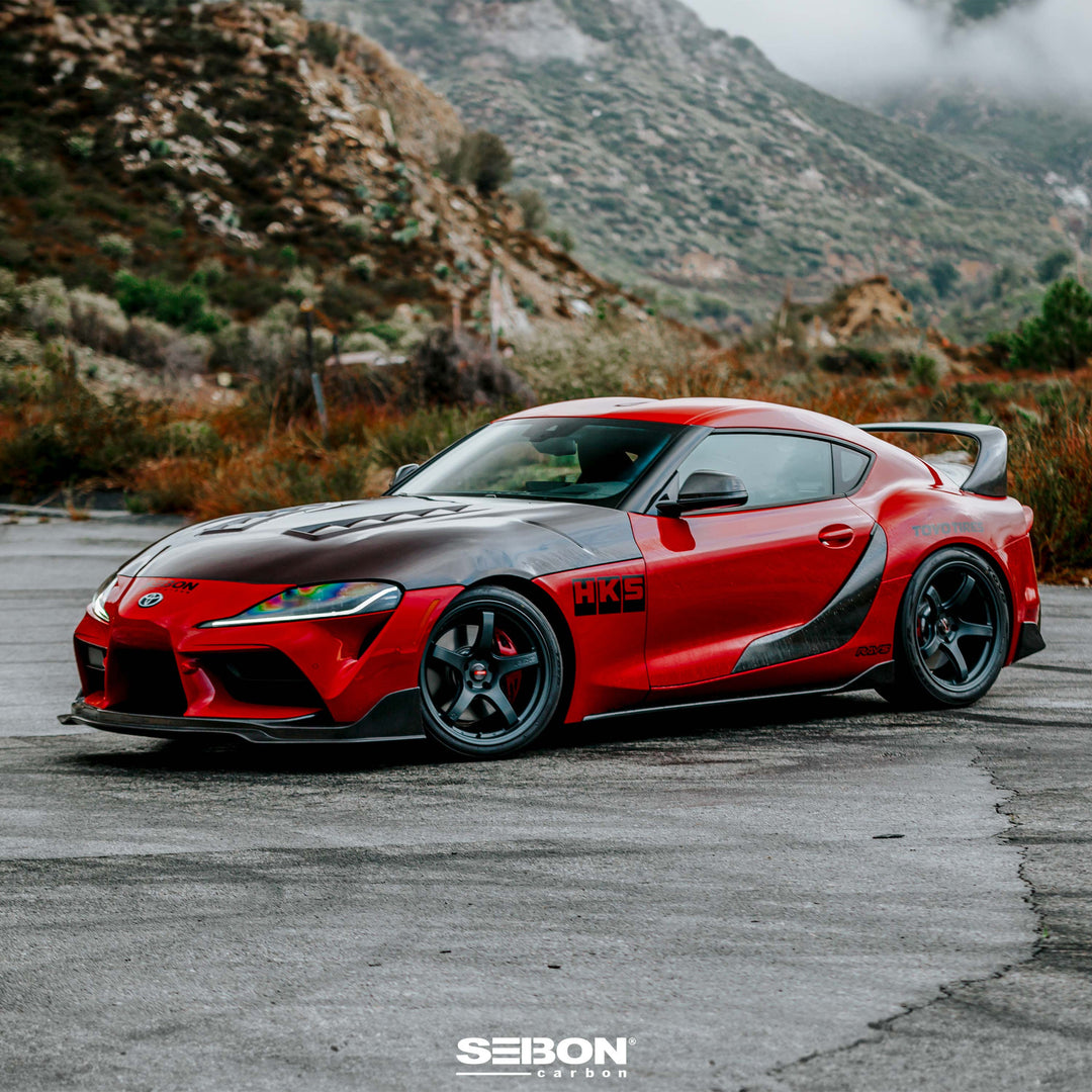 Seibon GR Supra OEM-Style Carbon Fiber Side Skirts