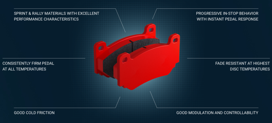 Pagid Racing RST 3 GR Corolla FRONT Brake Pads